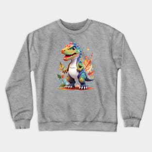 Cool Cute Dinosaur T-Rex Tyrannosaurus Crewneck Sweatshirt